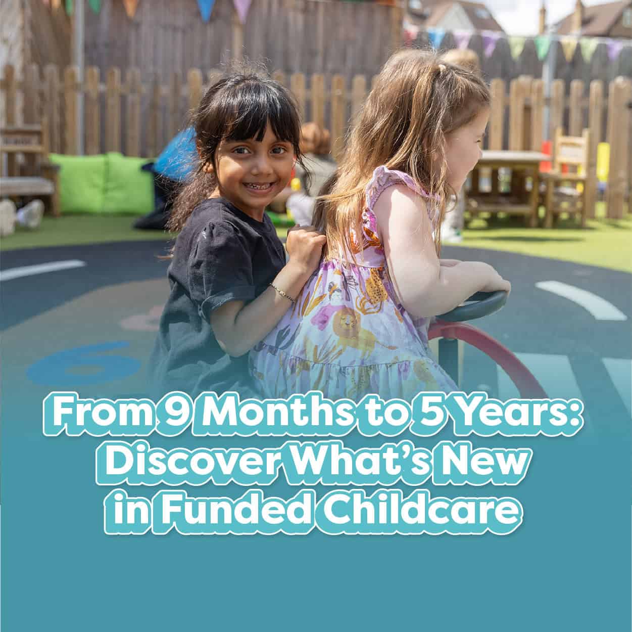 Children playing on outdoor playground at Monkey Puzzle Day Nursery Epping.